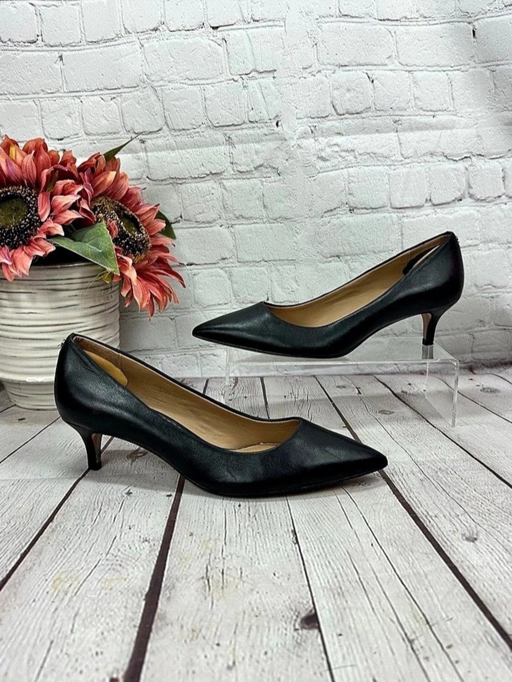 Sam Edelman Hazel Kitten Heel Pump Black US 5